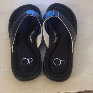 OP Memory Foam Flip Flops Size M 7-8